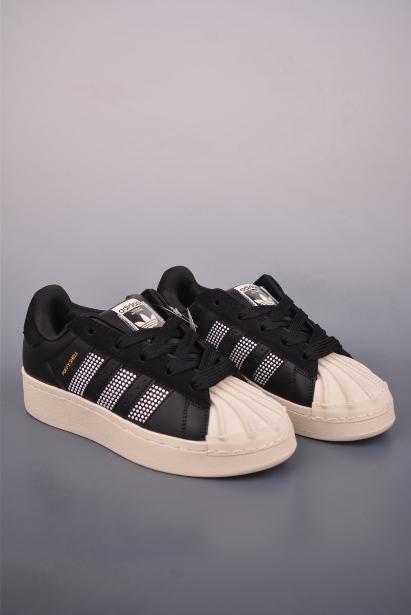 Adidas Originals Superstar Puffy Shell Logo 'Black / White'