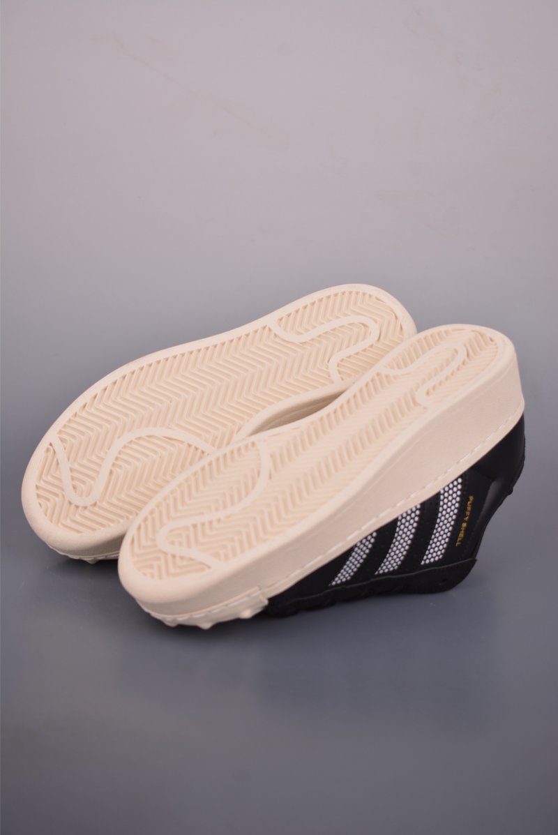 Adidas Originals Superstar Puffy Shell Logo 'Black / White' view