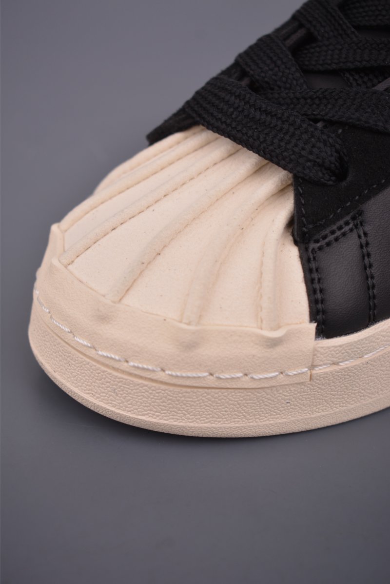 Adidas Originals Superstar Puffy Shell Logo 'Black / White' view