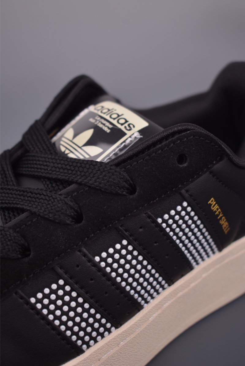 Adidas Originals Superstar Puffy Shell Logo 'Black / White' view