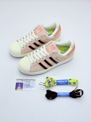 Adidas Superstar x SpongeBob SquarePants 'Pink / Red' view 3