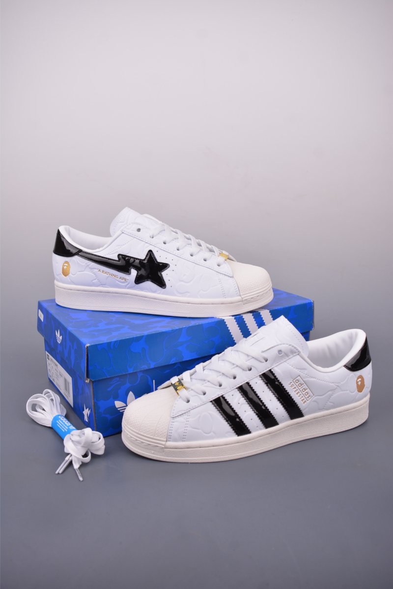 Adidas Superstar SSTR V BAPE 'White' view