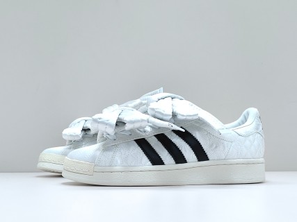 Adidas Superstar x Caroline Hu 'White / Black' view 4