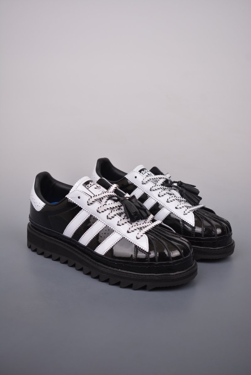 Adidas Superstar x CLOT 'Black / White / Blue' view