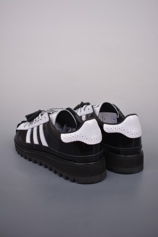 Adidas Superstar x CLOT 'Black / White / Blue' view 11