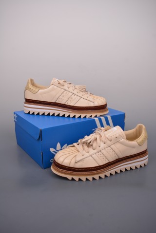 Clot x Adidas Originals Superstar 'Black / White / Blue' view 5