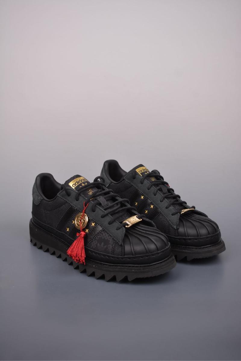 Clot x Adidas Originals Superstar 'Black / White / Blue'