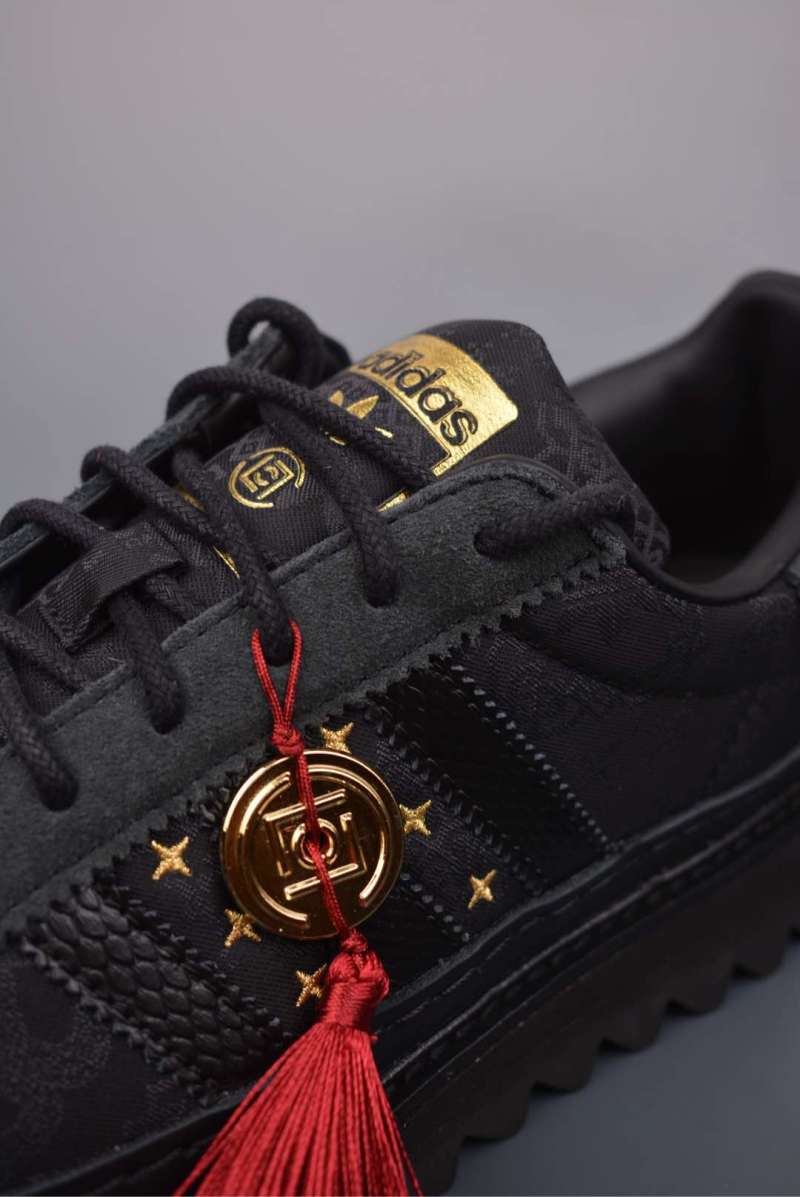 Clot x Adidas Originals Superstar 'Black / White / Blue' view