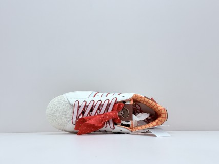 Disney x Adidas Originals Superstar 2 'Cloud White / Scarlet' view 5