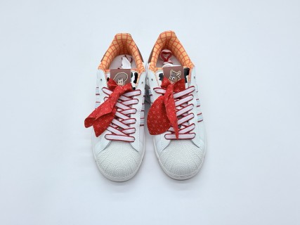 Disney x Adidas Originals Superstar 2 'Cloud White / Scarlet' view 8