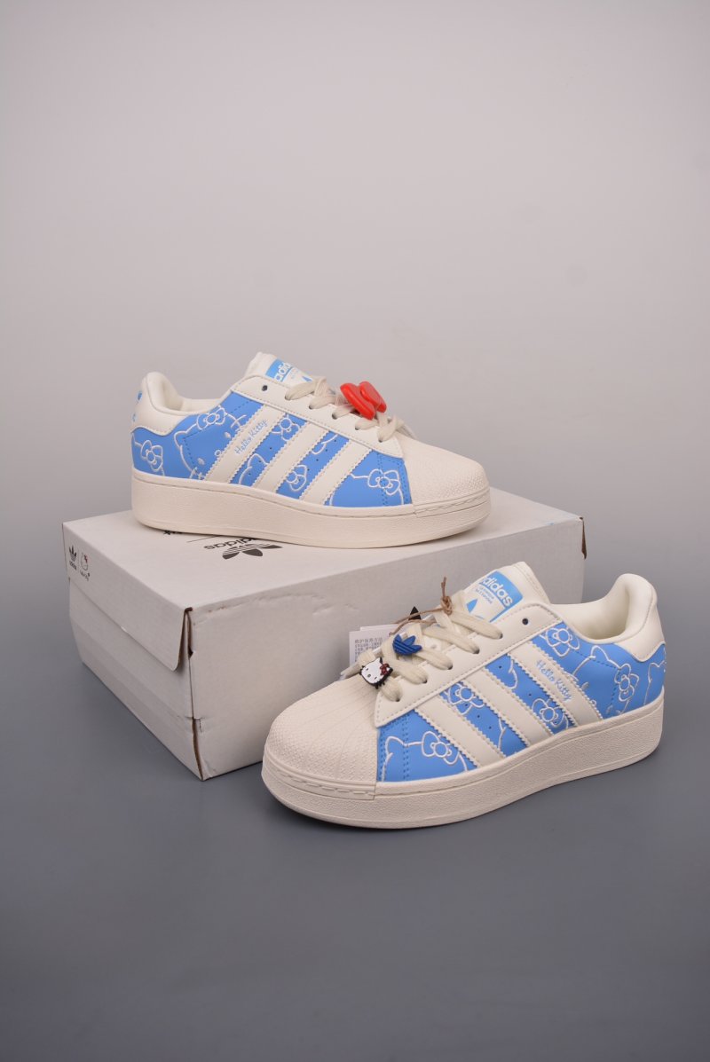 Hello Kitty x Adidas Originals Superstar XLG 'White' view