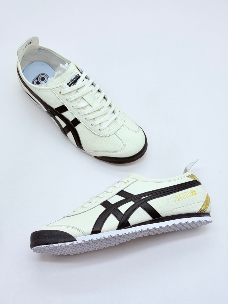 Asics Onitsuka Tiger Mexico 66 'Black / White / Gold' view