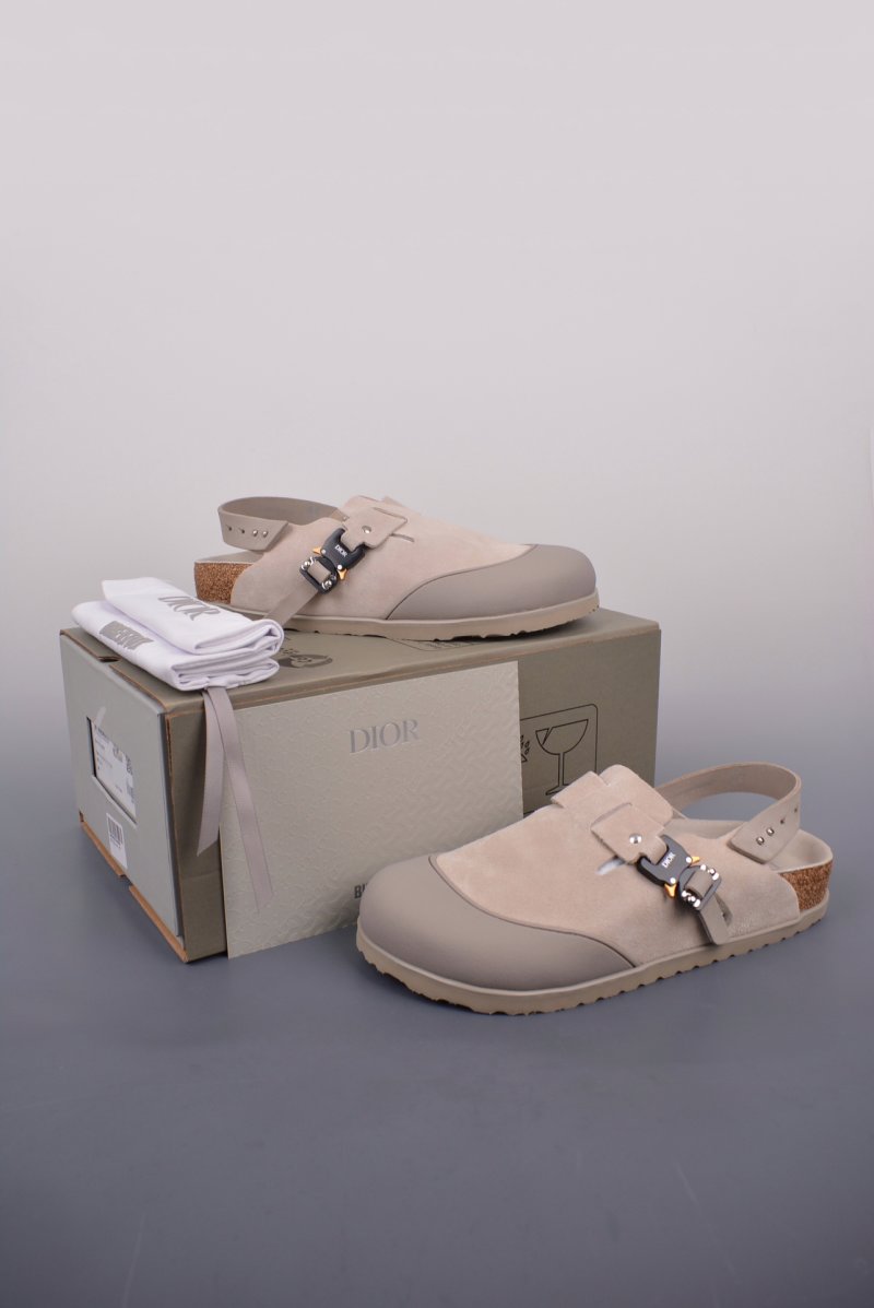 Dior X Birkenstock 'Grey' view