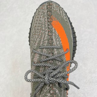 Yeezy Boost 350 V2 'Black Grey Orange' view 4