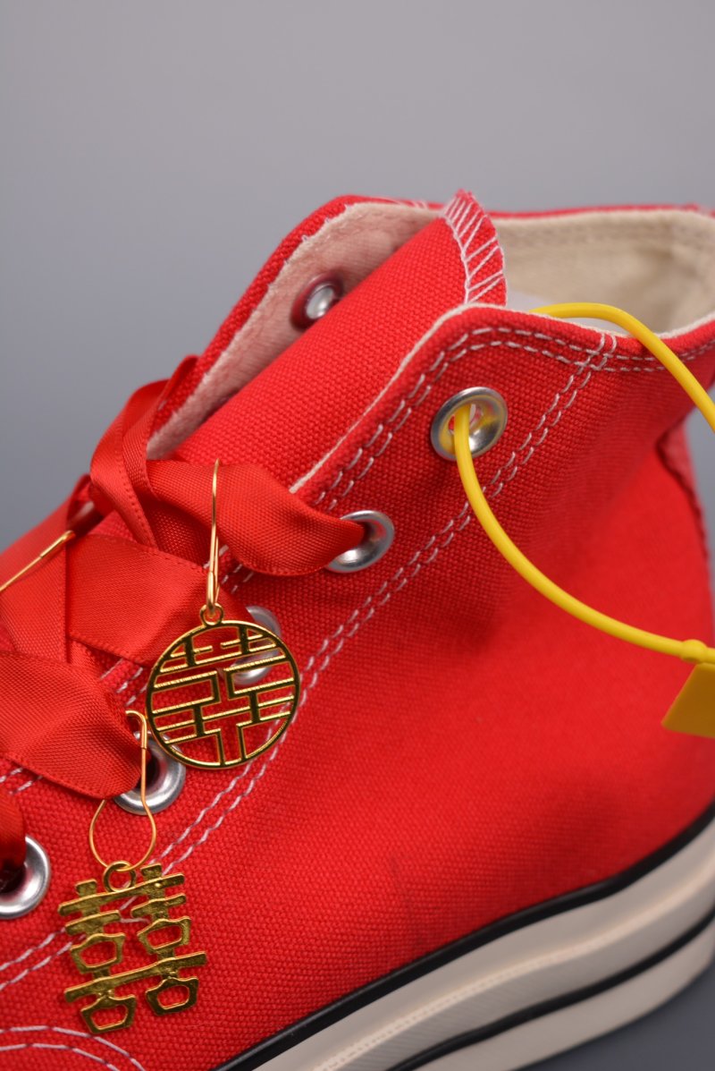 Converse Chuck Taylor All Star 1970s 'Wedding Red Double Happiness' view