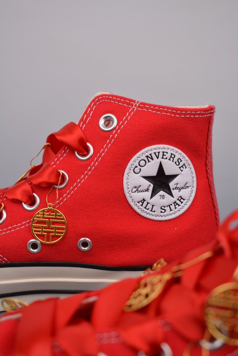 Converse Chuck Taylor All Star 1970s 'Wedding Red Double Happiness' view