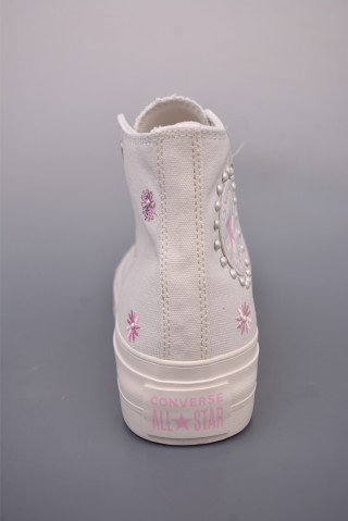 Converse All Star Lift 'White / Pink' view 4