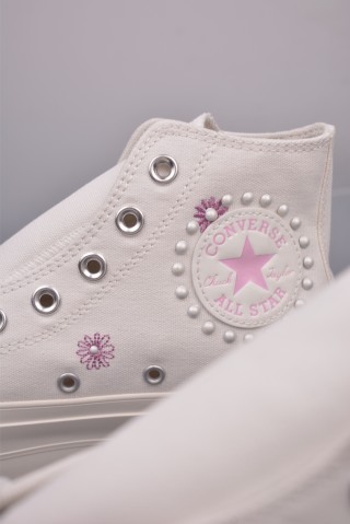 Converse All Star Lift 'White / Pink' view 8