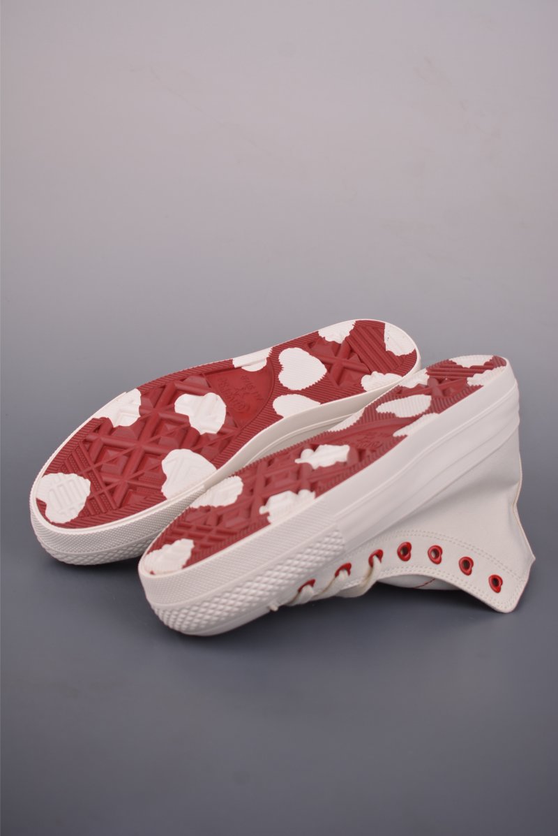 Converse All Star Lift 'White / Red Hearts' view