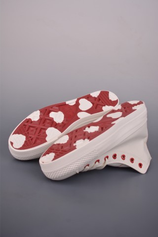 Converse All Star Lift 'White / Red Hearts' view 3