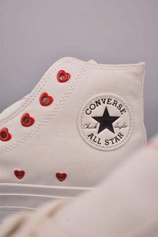Converse All Star Lift 'White / Red Hearts' view 8