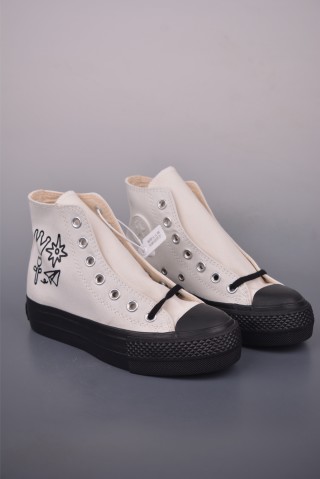 Converse All Star Lift 'Black / White' view 1