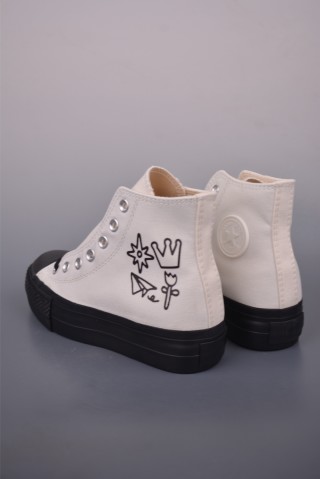 Converse All Star Lift 'Black / White' view 2