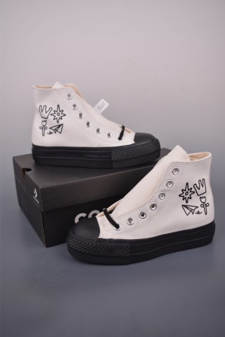 Converse All Star Lift 'Black / White' view 5