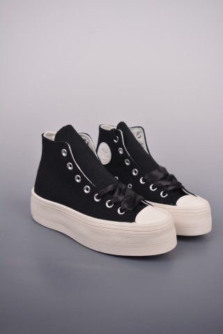 Converse All Star Modern Lift 'Black / White' view 1