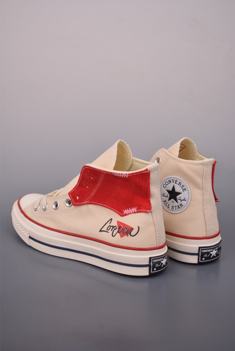 Converse Chuck 1970s 'White / Beige / Red' view