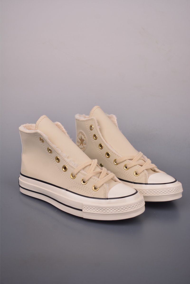 Converse Chuck 1970s Fur Lined 'Cream / Black / Gold'