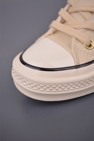 Converse Chuck 1970s Fur Lined 'Cream / Black / Gold' view 6
