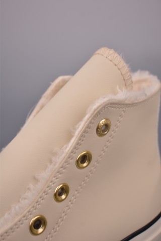 Converse Chuck 1970s Fur Lined 'Cream / Black / Gold' view 7