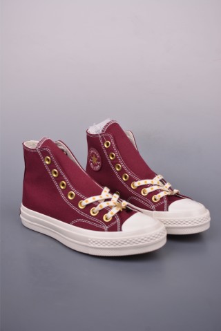 Converse Chuck 1970s Gold Star 'Black / Red / Gold' view 1