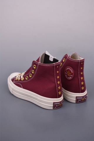 Converse Chuck 1970s Gold Star 'Black / Red / Gold' view 2