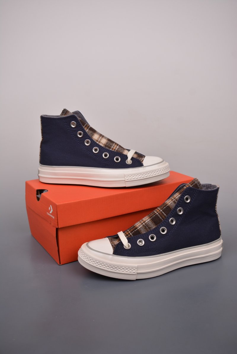 Converse Chuck 1970s Plaid 'Red / Blue' view