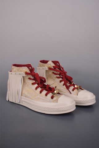 Converse Chuck 1970s CNY 'White / Red / Gold' view 1