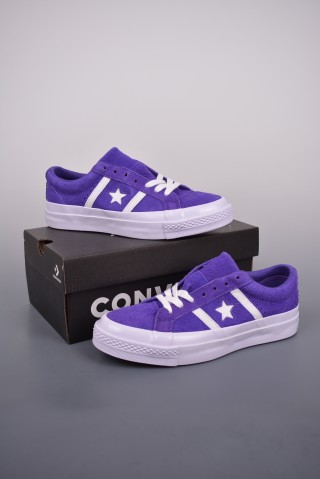 Converse One Star Bars Suede 'Purple' view 5