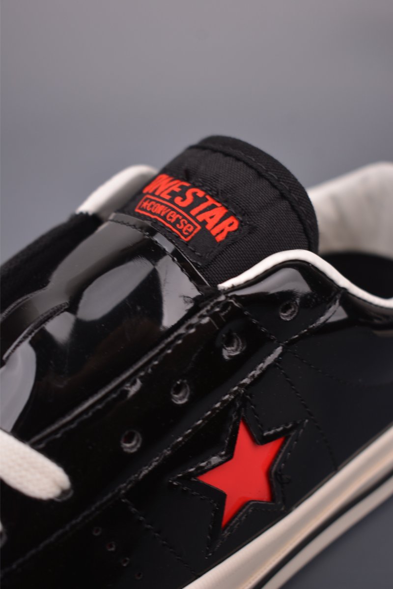 Converse One Star Leather 'Black / Red' view