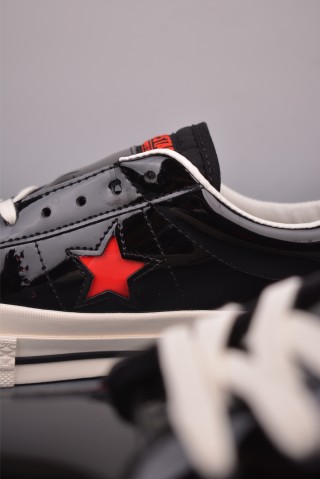 Converse One Star Leather 'Black / Red' view 8