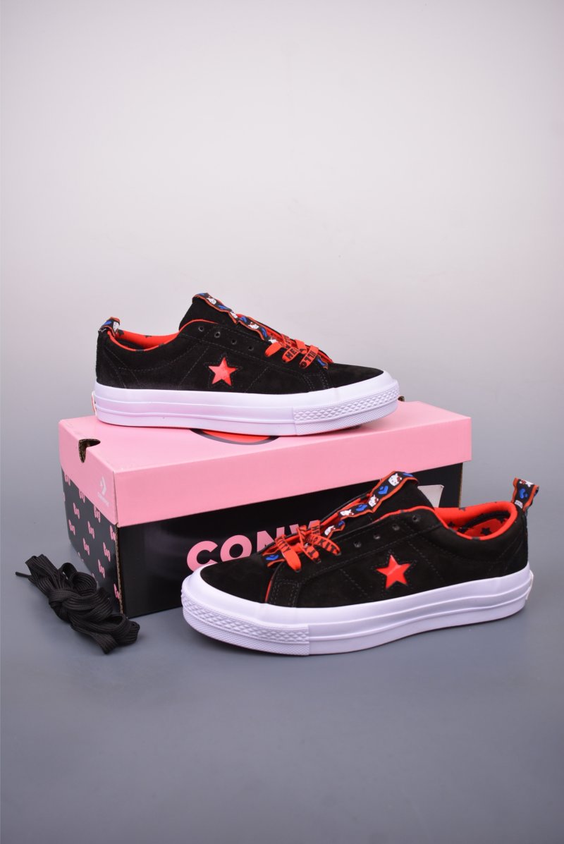 Converse x Hello Kitty One Star 'Black / Red' view
