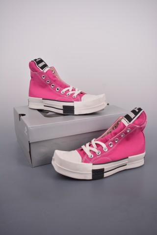 Converse x Rick Owens Turbo Dark 'Black / Pink' view 5