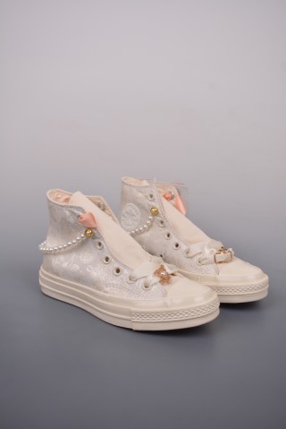 Converse Chuck 1970s 'White / Pink' view 1