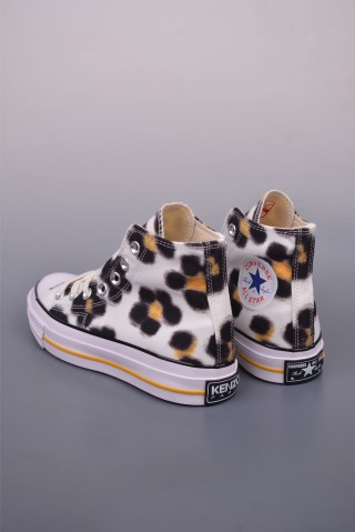 Converse x Kenzo Hana Leopard Cypress Chuck 70 'Corn Yellow / Cypress Green / Mauve Purple' view 2