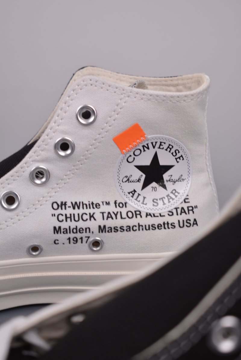Converse x Off-White Chuck 3.0 'Black / White' view