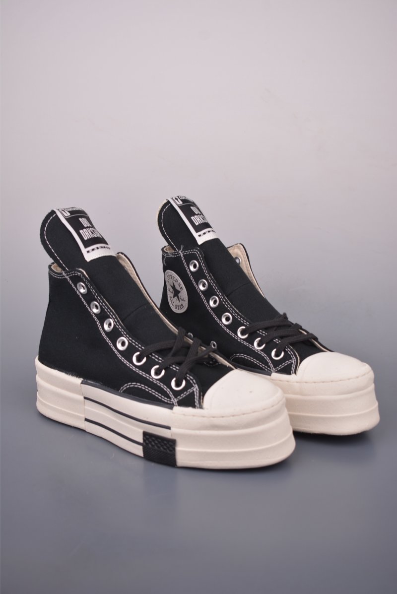 Converse x Rick Owens DRKSHDW Chuck 70 Double Stack 'Black / Grey'