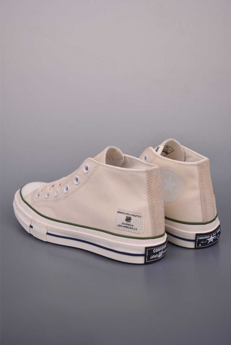 Converse x Undefeated 1970s Mid 'Black / White / Green Camo' view