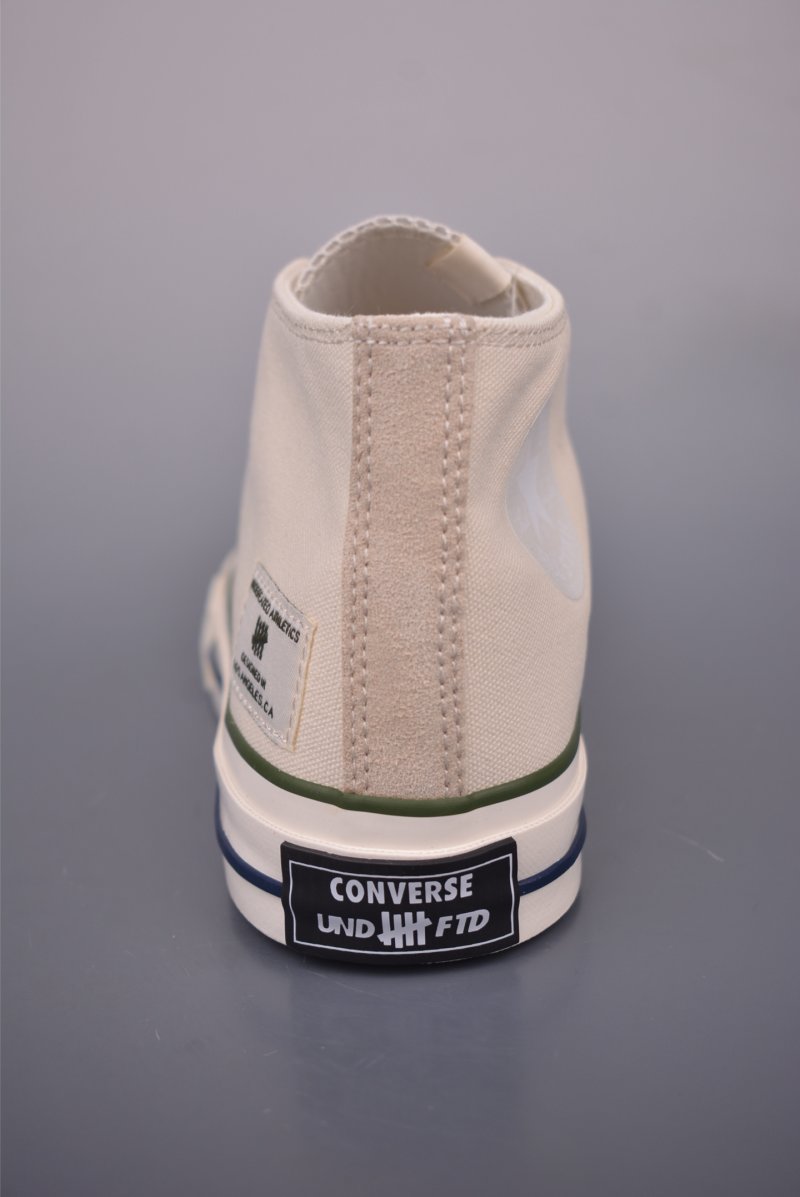 Converse x Undefeated 1970s Mid 'Black / White / Green Camo' view