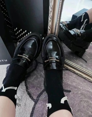 Alexander Wang Carter Loafer 'Black' view 4