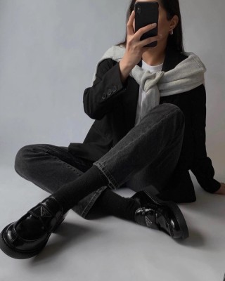 Alexander Wang Carter Loafer 'Black' view 9